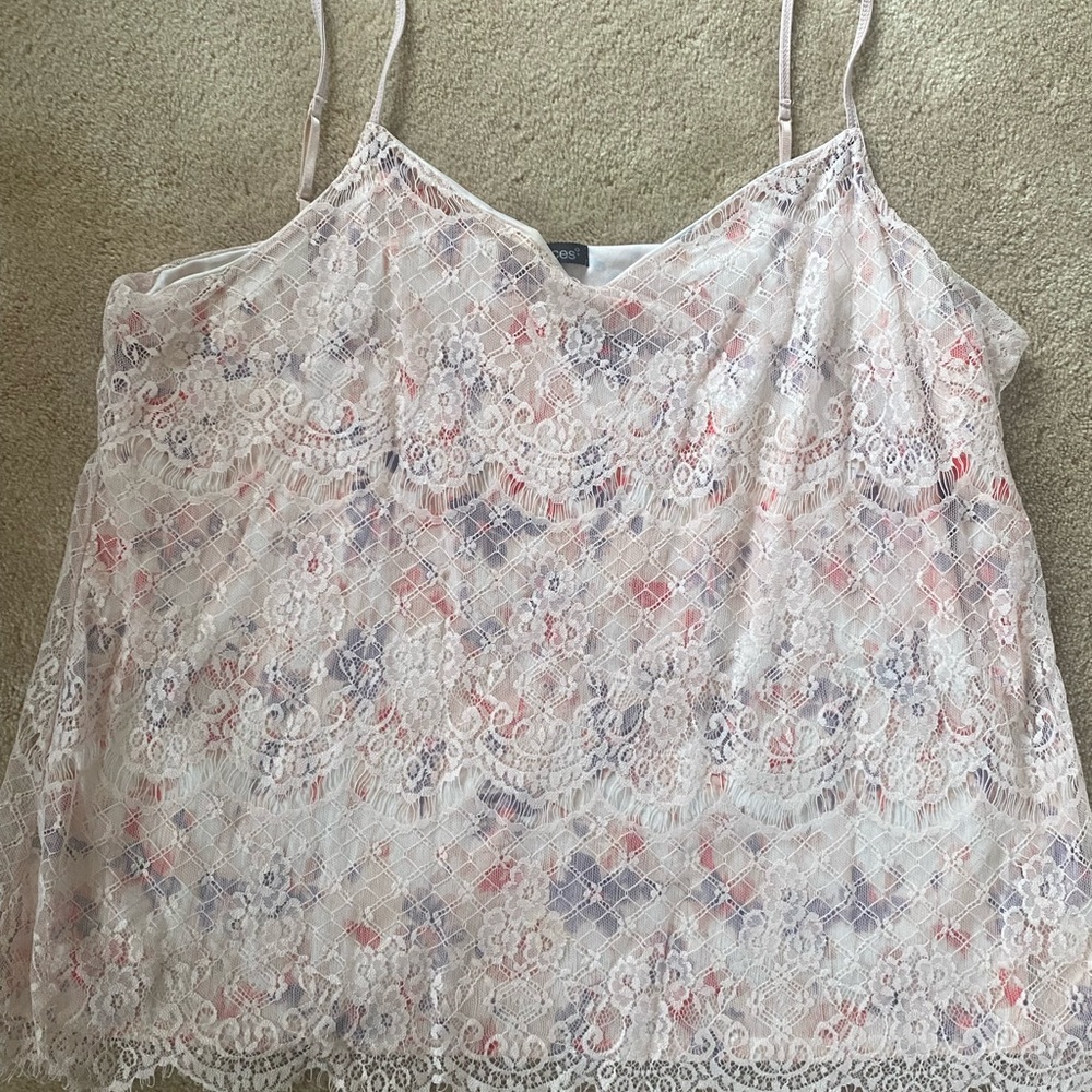 Maurices lacy tank top 2